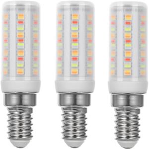 I-SHUNFA Lampadina LED Wi-Fi Smart E14 RGB, 4W, 400LM AC 230V, Cambio Colore Con Sincronizzazione Musicale, 16 Milioni Di Colori Fai Da Te, Multicolore Dimmerabile, (3 Pezzi * Bianco Latte)