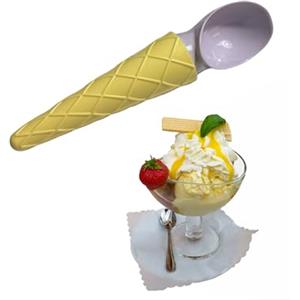 GMM Paletta Gelato Cucchiaio gelato in plastica alimentare (Giallo)