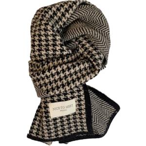 CCAIPU Sciarpa Invernale per Donna, Sciarpa Cashmere Feel Sciarpa Moda Donna Sciarpe Morbida Calda Grande Sciarpa Spessa per Donne Signore (D-Nero)