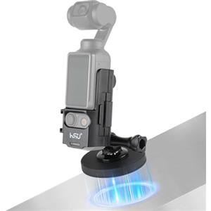 HSU Supporto magnetico per Osmo Pocket 3, Pocket3 accessorio adattatore di espansione, supporto magnetico per alloggiamento supporto action fotocamera supporto treppiede