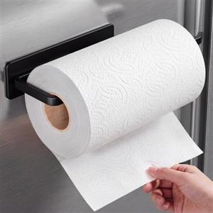 niffgaff Portarotolo magnetico da cucina per rotoli Jumbo, nero | Per cucine, garage, roulotte, lavatrici, carrelli per barbecue, lati del frigorifero e griglie