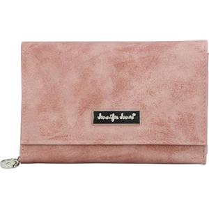 J JONES JENNIFER JONES Jennifer Jones Portafoglio grande da donna con molti scomparti Tanto spazio per Carte Monete Banconote (Rosa)