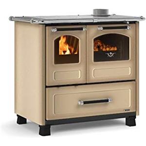La Nordica Nordica FAMILY 4,5 Dx Rivestimento esterno in acciaio porcellanato. Porta fuoco panoramica con doppio vetro. Forno smaltato da 41 litri con porta a doppio vetro. Telaio in ghisa vetrificata. Centrino