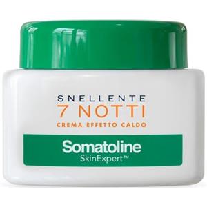 Somatoline SkinExpert, 7 Notti Crema Effetto Caldo, Trattamento Corpo Anticellulite, Ultra Intensivo con Estratto di Alga Rossa, 400ml