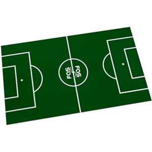 FAS Campo Calcio Balilla in Cartoncino Plastificato, 114x68 cm, Verde, Compatibile con Biliardini Standard