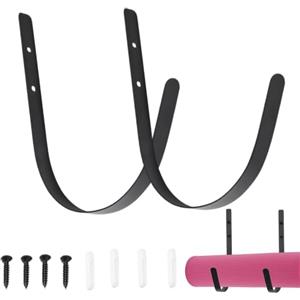 Generico Yoga Mat Wall Mount | Foam Roller Organizer Hook | Curved Design Yoga Mat