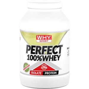 WHY SPORT PERFECT WHEY 900gr: 90% di proteine Isolate del siero del latte. Gusto Pistacchio. Senza lattosio. Senza glutine. Formato da 900gr.