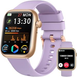 RLQA Smartwatch Uomo Donna, 1.83'' Orologio Smartwatch con Chiamata Bluetooth,Pressione Sanguigna/Cardiofrequenzimetro/Sonno,Contapassi,120+ Modalità Sportive, Impermeabile IP68 Smart Watch per Android&iOS