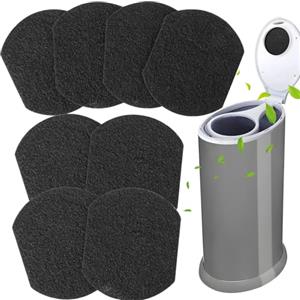 Vodolo 8 deodoranti per pannolini per Ubbi, eliminatori di odori, filtro a carbone attivo, assorbitore di odori, compatibile con secchio per pannolini Ubbi