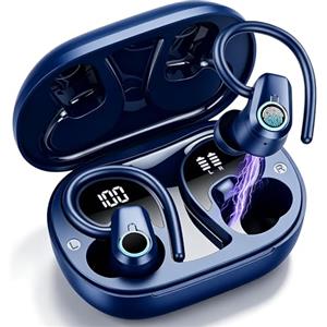 Poounur Cuffie Bluetooth, senza fili, Bluetooth 5.4, con 4 microfoni ENC Noise Cancelling