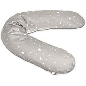 Medela Cuscino per gravidanza e allattamento, con imbottitura in microsfere in EPS, per il comfort dalla gravidanza al parto e oltre, in grigio con stelle