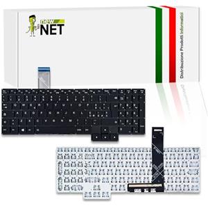 new net - Tastiera Compatibile con Lenovo IdeaPad Gaming 3-15ACH6 (Type 82K2, 82MJ), 3-15ARH05 (Type 82EY) [Senza Frame - Colore Tasti Nero - Retroilluminata - Layout ITA]
