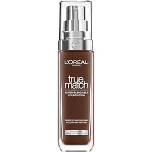 L'Oreal Paris L'Oréal Paris Fondotinta Liquido, Incarnato Uniforme e Illuminato, Finish Naturale, Per Tutti i Tipi di Pelle, Formula con Acido Ialuronico, Accord Parfait, Tonalità: 12N Ebony, 30 ml