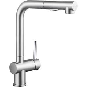 CECIPA Rubinetto Lavello Cucina con Doccetta, Miscelatore Cucina Estraibile con 2 Modalità, Rubinetti con Doccia Estensibile, Miscelatore Girevole a 360°in Acciaio Inox (Spazzolato)