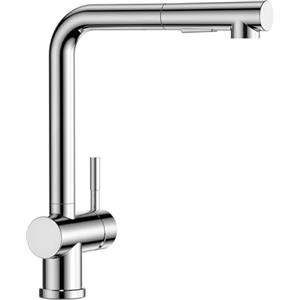 CECIPA Miscelatore Cucina Cromo con Doccetta Estraibile, Rubinetto Lavello Cucina con Doccia, Miscelatore Estraibile Girevole a 360°, Rubinetto Alto in Acciaio Inox (Cromo)