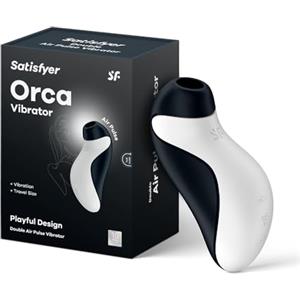 Satisfyer Orca Vibratore a Onde di Pressione | Doppio Sex Toy con 2 Motori per una Stimolazione estrema | Impermeabile IPX7 | Sex Toys per Donne dal Design simpatico | Stimolatore sessuale Vibratori