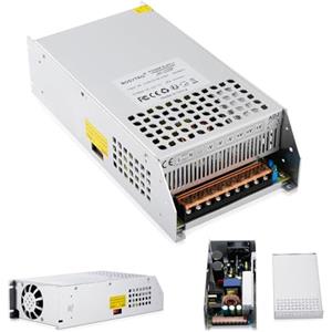 BOSYTRO Trasformatore DC 48V 25A 1200W, alimentatore di rete con interruttore, AC 110 V/220 V (PSU SMPS) 48 Volt, trasformatore industriale, adattatore industriale a LED, lampada a semiconduttore