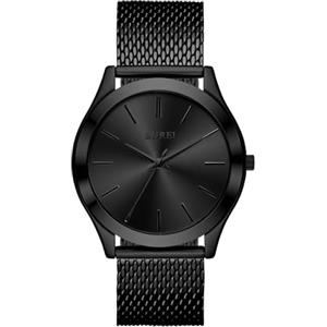 BUREI Orologi da polso da uomo, in acciaio inox, al quarzo, impermeabili, regalo raffinato per uomini, fidanzati, mariti, papà, Nero/Nero/Nero, giapponese
