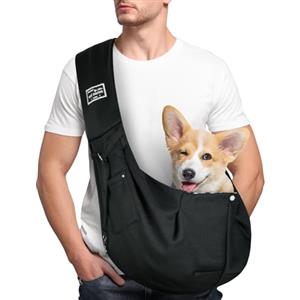 Adiwo Borsa da Viaggio per Cani, Trasportino per cani, Reversibile Borsa a Tracolla Porta Animali Domestici, per Cane/Gatto Fino a 7.5 KG, per Viaggio, Ciclismo, Passeggiata