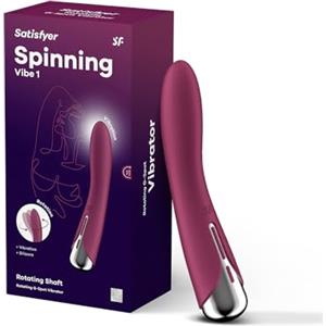 Satisfyer Spinning Vibe 1 Dildo Vibratore per il Punto G | 12 Programmi di Vibrazione e 5 Programmi di Rotazione | Sex Toy per Donne | Sex Toys con Testa rotante | Impermeabile (IPX7)