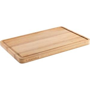 HENCKELS Tagliere in legno HENCKELS by ZWILLING, 40 x 27,5 x 2,5 cm, scanalatura per succo, utilizzabile su entrambi i lati