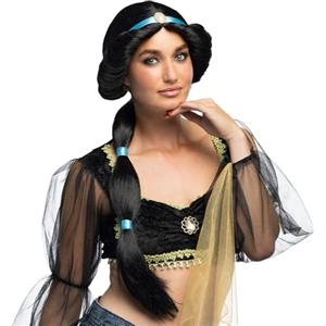 Boland 85079 - Parrucca per adulti, acconciatura per feste a tema o carnevale, accessorio per costumi in maschera, principessa delle 1001 notti