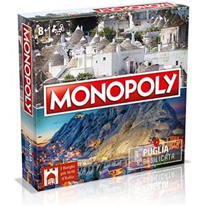 Winning Moves Monopoly Puglia & Basilicata - Gioco da Tavolo per Adulti e Bambini, da 2 a 6 Persone, Età 8+