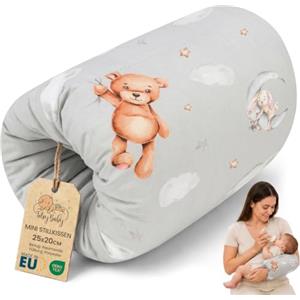 Totsy Baby Cuscino per Allattamento Neonato 20 cm - Cuscino da Braccio in Cotone lavabile a 30 gradi per il Biberon e per il Seno - entra in ogni Borsa Fasciatoio da viaggio Orsacchiotti