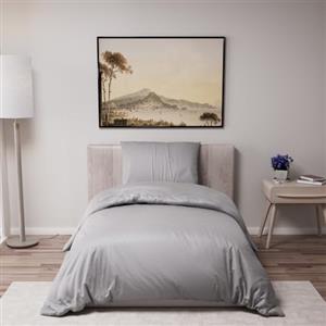 Dreamzie Copripiumino Singolo 135x200 cm con 1 Federe 50x70 cm - Antracite - Set Copripiumino Singolo 135x200