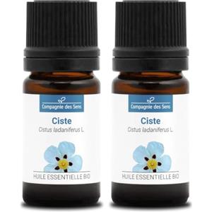 La Compagnie des Sens CISTO (Cistus ladaniferus) BIO - 5mL - Olio Essenziale di Qualità Premium - 100% Puro, Naturale, Garantito ChromaCert® - Chemiotipizzato & Integrale (Confezione da 2)