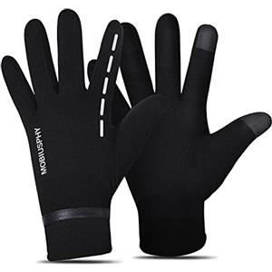 MOBIUSPHY Guanti Invernali Uomo Guanti Touch Screen Unisex Guanti da Sci Donna Guanti Sportivi da Caldi Esterni per Sci, Snowboard, Bici, Alpinismo, Trekking nero