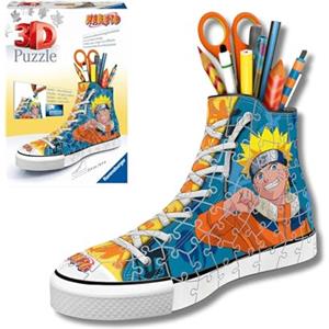 Ravensburger - Puzzle 3d Portapenne Sneaker Naruto | Puzzle 3d Bambini A Partire Dagli 8 Anni | Modellismo Da Costruire Bambini Di 112 Pezzi | Regalo Bambino 8 Anni E Più