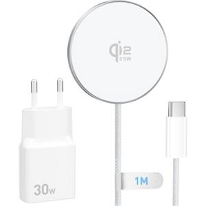 WIDAQUO 25W Caricatore Wireless per Magsafe per iPhone 17 16 Pro Max, 1M