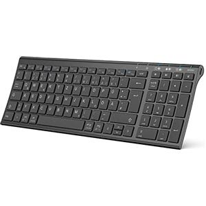 iClever BK10 Tastiera Bluetooth Tedesco QWERTZ Layout， Non Layout Italiano Layout in lingua tedesca