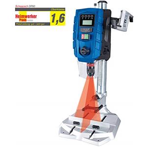 Scheppach - Trapano da banco DP60, schermo digitale, luce LED e laser, mandrino 1,5-13 mm, 710 W, trapano a 2 velocità con velocità variabile: 170-880/490-2600 minuti -1