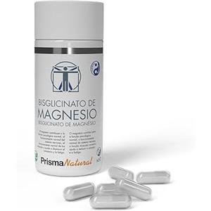 Prisma Natural - Bisglicinato di magnesio, integratore vegano in capsule, alta biodisponibilità, aiuto contro stanchezza e affaticamento, 60 unità