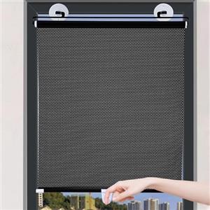 LLPEIJIE026 Tenda Oscurante per Finestre con Ventose,Tendine Parasole Temporanee Persiane Retrattili Portatili Senza Forare,Tenda a Rullo Protezione Termica,per Auto,Camera da Letto