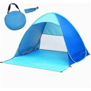 Accarugty Portatile Camping Shade Hut, Instant- Pop- Up Beach Tenda, Automatico Sun Shelter Baldacchino, Installazione rapida tenda di pesca, Protezione UV Beach Cabana,