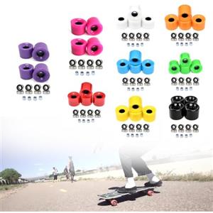 Auratrove 4 ruote per skateboard da 60 x 45 mm, 78 A, con cuscinetti ABEC-9, per longboard Street Cruiser e Regular Board Riding