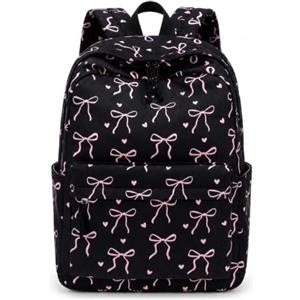 LEDAOU Zaino per adolescenti e ragazze, zaino per la scuola, grande zainetto per libri, scuola elementare, liceo, borsa leggera per laptop, per ragazze, donne, casual, viaggi, velluto a coste, nodo a