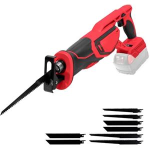 JOJOCY Sega alternativa compatibile con batteria Milwaukee M18 da 18 V, 3000 giri/min senza spazzole con 8 lame per sega alternativa, taglio per metallo, legno, plastica, taglio alberi