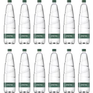 Sveva Acqua Sveva 1l x 12 | Acqua Minerale Effervescente Naturale | Confezione da 12 Bottiglie in PET da 1000ml