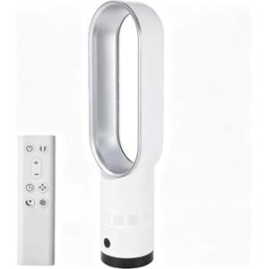 Eznaobo Ventilatore a torre senza pale con purificatore d'aria, ventilatore a torre silenzioso per camera da letto, funzione girevole a 80°, timer di 2 ore, ventilatore portatile senza pale (69 cm, grigio)