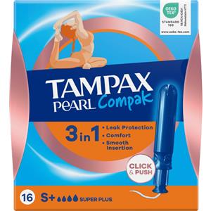 Tampax Compak Pearl Super Plus Tamponi 16 pz