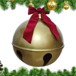 Sionhiuo Pallina di Natale, Palla di Natale Gonfiabile Gigante, Grande Palla Gonfiabile di Natale in PVC All'aperto, Campana di Natale Gonfiabile in PVC, Palla di Natale Gonfiabile Riutilizzabile