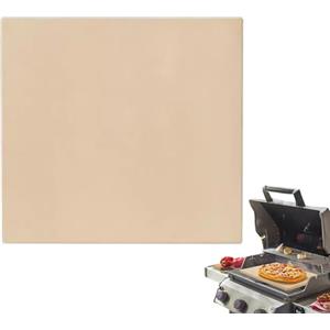 Generico Pietra per Pizza da Grill - Vassoio Quadrato per Cottura | Pietra Refrattaria per Forno Pizza Cottura Griglia Barbecue Ristorante Campeggio Cucina