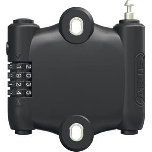 ABUS Lucchetto a cavo estensibile - SportFlex 2504 - lucchetto per bicicletta da montare sotto il portaborracce - lucchetto a combinazione - leggero, flessibile, poco ingombrante - lunghezza cavo 90cm