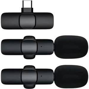 Generico Microfono Senza Fili - Microfono Wireless,Trasmettitore Vocale Portatile Indossabile Antistatico Per Registrazione Esterna Live Streaming Vlog Podcasting Videogiochi Discorsi Pubblici