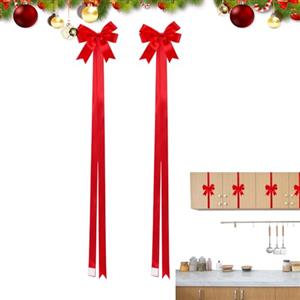 Generico E Fiocchi per Ante Natalizie - Decorazioni per Feste Riutilizzabili | Fiocchi per Armadi da Cucina | per Porte, Ingressi, Pareti, Recinti, Alberi, Ghirlande Auto, Tavolo E Artigianato