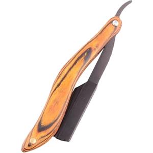 DRESSOOS Rasoio da Barba Uomo Pieghevole in Legno e Acciaio Inossidabile per Rasatura Precisa e Liscia per Barba e Corpo
